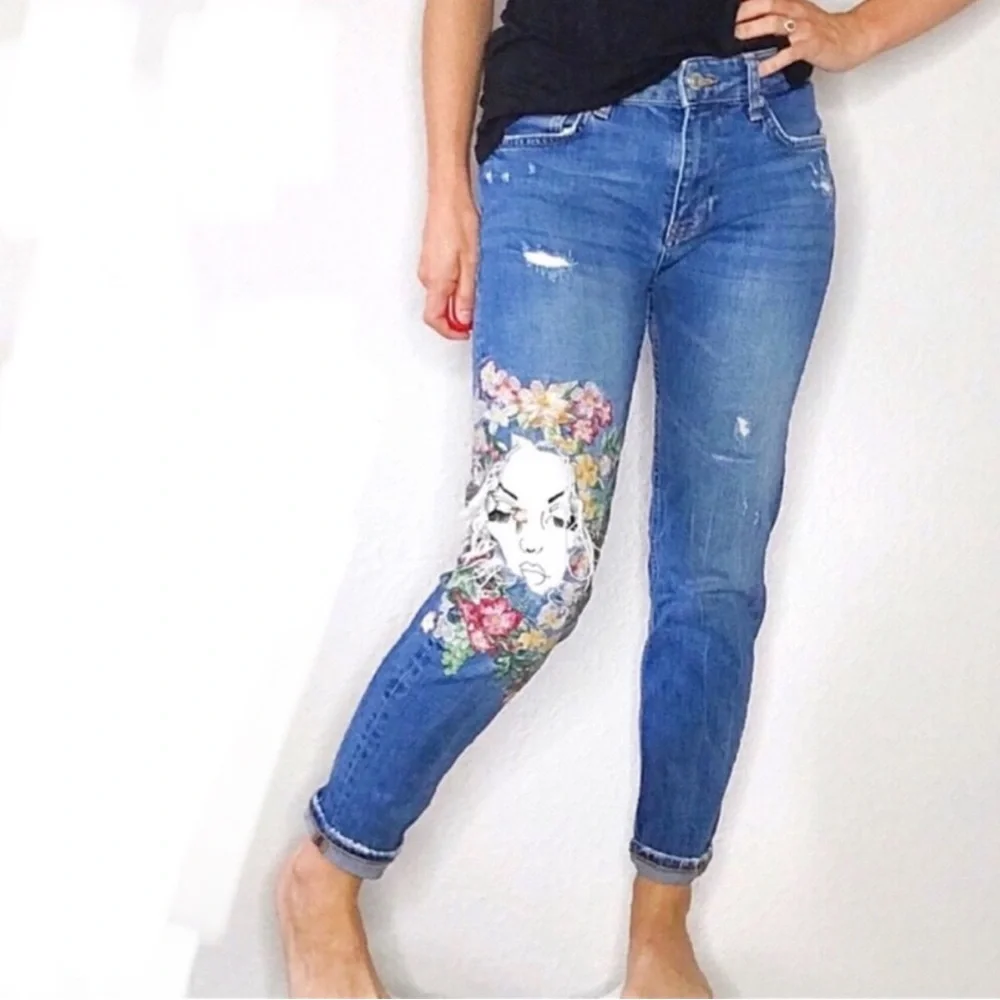 Rare l ZARA Hipster l Sz 4 l Ankle Mommy Jeans - Picture 2 of 16